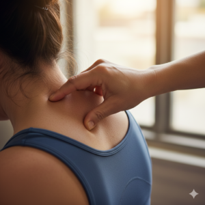 스트레스로 수축된 목 근육과 두피 혈류 개선 운동